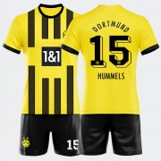 BVB Borussia Dortmund Barn Fotballdrakter 2022-23 Mats Hummels 15 Hjemmedrakt..